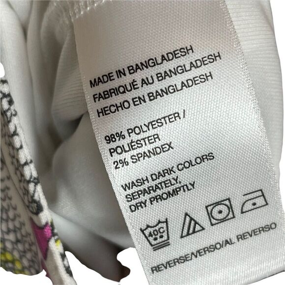 Izod Golf Stretch White Pink Blue Balls Tees Skort Skirt Size 8 Pockets - Picture 6 of 7